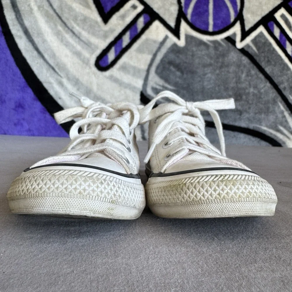 Size 11c - Converse CTAS Madison OX Vintage White/Multi Girl's Low Top Sneakers